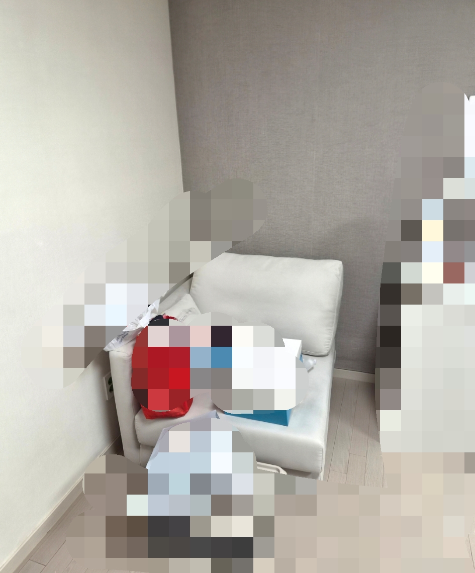 방 내부 짐/가구 (작업 전)